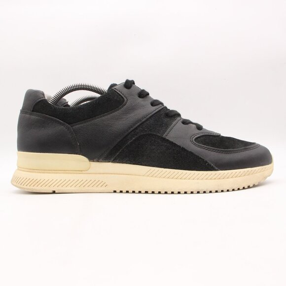 O By Everlane The Trainer Black Leather Sneakers Women\'s 13.5 Men\'s 11.5 Low Top main image 8